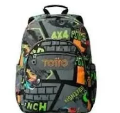 TOTTO MOCHILA ACUARELES TRUCK ADAPTABLE A CARRO MA04ECO021-2426N COLOR 7CG