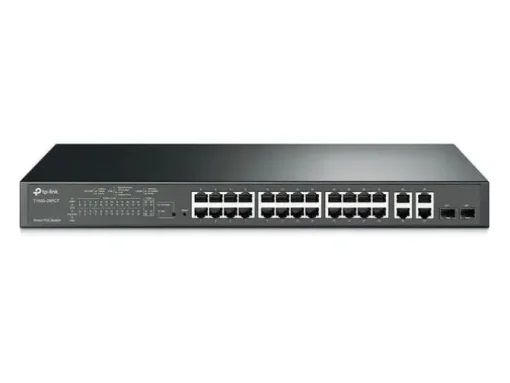 TP-LINK JETSTREAM SWITCH SMART POE+ - 24 PUERTOS 10/100MBPS Y 4 PUERTOS GIGABIT