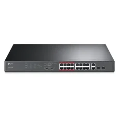 TP-LINK SWITCH POE DE 16 PUERTOS 10/100MBPS + 2 PUERTOS GIGABIT