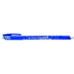 TRATTO CANCELLIK BOLIGRAFO DE BOLA - TINTA BORRABLE - TRAZO 0.4MM - DOBLE GOMA - COLOR AZUL