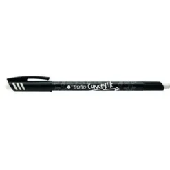 TRATTO CANCELLIK BOLIGRAFO DE BOLA - TINTA BORRABLE - TRAZO 0.4MM - DOBLE GOMA - COLOR NEGRO