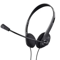 TRUST AURICULARES CON MICROFONO - CONTROL DE VOLUMEN - DIADEMA AJUSTABLE - 2 CABLES ADAPTADORES DE 3.5MM