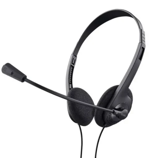 TRUST AURICULARES CON MICROFONO - CONTROL DE VOLUMEN - DIADEMA AJUSTABLE - 2 CABLES ADAPTADORES DE 3.5MM