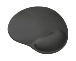TRUST BIGFOOT ALFOMBRILLA RATON ERGONOMICA - REPOSAMUÑECAS DE GEL - MEDIDAS 23.6X20.5X1.6 CM - COLOR NEGRO