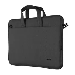 TRUST BOLOGNA MALETIN PARA PORTATIL HASTA 16 - FABRICADO CON MATERIALES RECICLADOS - COMPARTIMENTO EXTERIOR - ACOLCHADO - ASA Y BANDOLERA DE TRANSPORTE