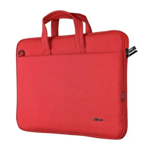 TRUST BOLOGNA MALETIN PARA PORTATIL HASTA 16 - FABRICADO CON MATERIALES RECICLADOS - COMPARTIMENTO EXTERIOR - ACOLCHADO - ASA Y BANDOLERA DE TRANSPORTE