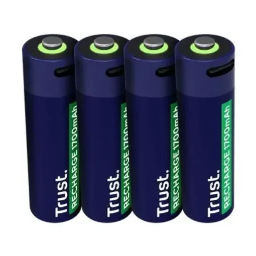 TRUST PACK DE 4 PILAS RECARGABLES 1700 MAH AA