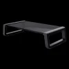 TRUST SOPORTE DE MONITOR DE CRISTAL TEMPLADO - ELEVA TU MONITOR PARA UNA POSICION ERGONOMICA - ORGANIZA TU ESCRITORIO FACILMENTE