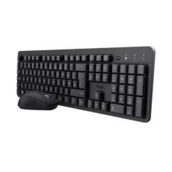 TRUST TKM-360 PACK TECLADO Y RATON INALAMBRICOS Y SILENCIOSOS - 1600DPI - 13 TECLAS MULTIMEDIA - COLOR NEGRO