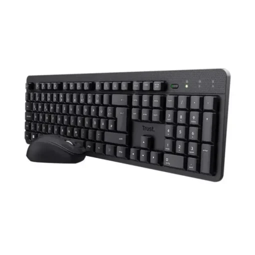 TRUST TKM-360 PACK TECLADO Y RATON INALAMBRICOS Y SILENCIOSOS - 1600DPI - 13 TECLAS MULTIMEDIA - COLOR NEGRO
