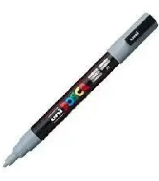 UNI BALL ROTULADOR POSCA PC-3M GRIS