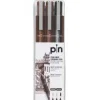 UNI-BALL ROTULADOR CALIBRADO UNI PIN ESTUCHE 3 UD. - PUNTA POLIACETAL DE 0.1 Y 0.5 MM. - TINTA RESISTENTE AL AGUA Y A LA LUZ - COLOR NEGRO 1 UD. Y SEPIA 2 UD.