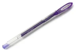 UNI-BALL SIGNO SPARKLING BOLIGRAFO DE GEL - PUNTA DE ACERO INOXIDABLE 1 MM. - TRAZO 0.65 MM. APROX. - TINTA GEL - COLOR VIOLETA EFECTO PURPURINA - CAJA DE 12 UD