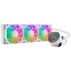 UNYKACH AQUASTORM WHITE 360 REFRIGERACION LIQUIDA - 3 VENTILADORES 1800 RPM - BOMBA CON ALCANCE 2500 RPM - DISPLAY QUE MUESTRA LA TEMPERATURA