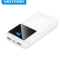 VENTION BATERIA POWERBANK 20000MAH 22.5W USB (C+A+A) CON PANTALLA LED - COLOR BLANCO