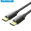 VENTION CABLE DISPLAYPORT MACHO A DISPLAYPORT MACHO 4K - 1M - COLOR NEGRO