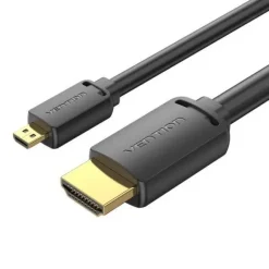 VENTION CABLE MICRO HDMI MACHO A HDMI MACHO 2.0 4K - 3M - COLOR NEGRO