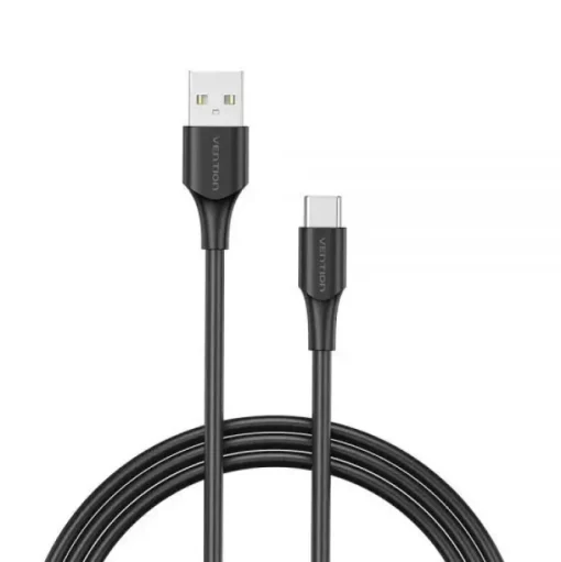 VENTION CABLE USB-A MACHO A USB-C MACHO - 0.5M - 3A - 60W - 480MBPS - COLOR NEGRO