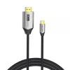 VENTION CABLE USB-C MACHO A HDMI 2.0 MACHO 4K - 1.5M - ALGODON TRENZADO - ALUMINIO NEGRO