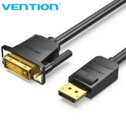 VENTION CONVERSOR DISPLAYPORT MACHO A DVI MACHO - 1.5M - COLOR NEGRO