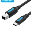 VENTION CQUBF CABLE USB 2.0 TIPO C A TIPO B - TRANSFERENCIA 480 MBPS - 2A - COLOR NEGRO