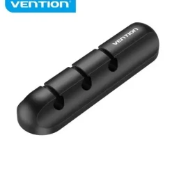 VENTION PACK DE 2 ORGANIZADORES DE CABLES EN ESPIRAL - 5 PUERTOS - COLOR NEGRO