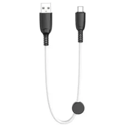 XO CABLE NB247 CARGA RAPIDA USB - MICRO USB - 6A - 25CM CON CLIP - COLOR BLANCO
