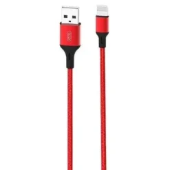 XO CABLE NB143 CORDON USB - LIGHTNING - 2.4A - 2M - COLOR ROJO