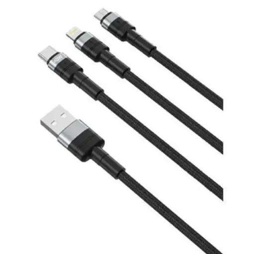 XO CABLE NBQ191 CARGA RAPIDA 40W 3 EN 1 - MICRO + TIPO C + LIGHTNING A USB