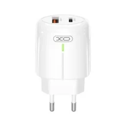 XO CARGADOR DE CORRIENTE L114 18W TIPO C + USB - COLOR BLANCO