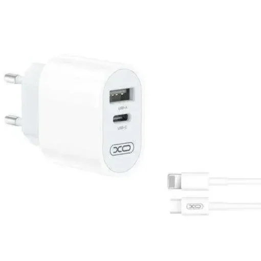 XO CARGADOR DE CORRIENTE L97 TIPO C + USB + CABLE LIGHTNING