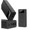 XO PR123 POWERBANK 30000MAH - 4 SALIDAS USB-A - ENTRADAS MICROUSB, USB-C Y LIGHTNING - PANTALLA LCD - FUNCION LINTERNA - CARGA RAPIDA - RESISTENTE