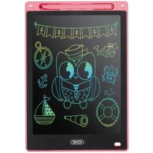 XO TABLETA DIGITAL - PANTALLA 10 - HUECO PORTA LAPIZ - BORRADO CON UN SOLO TOQUE - COLOR ROSA