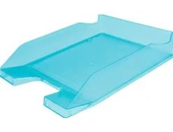 5 ESTRELLAS BANDEJA COLOR AZUL CLARO TRANSLUCIDO.POLIESTIRENO.APILABLE.CON PORTAETIQUETAS.255X350X62MM.5*93T-22 CS36189