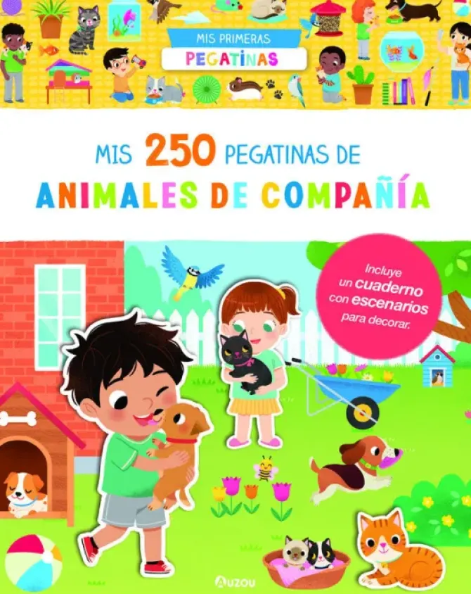 250 PEGATINAS ANIMALES COMPAÑIA.