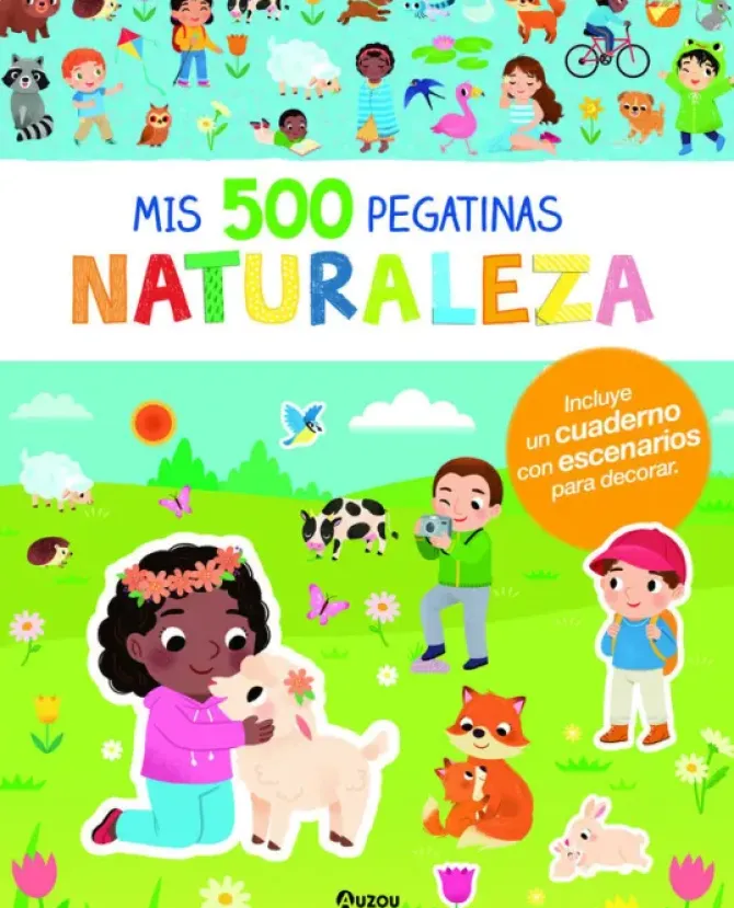 500 PEGATINAS LA NATURALEZA. AUZ