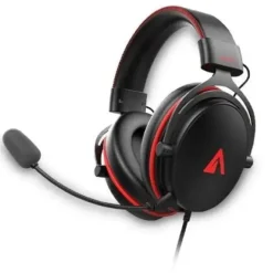 ABYSM AG700 AURICULARES GAMING 7.1 CON MICROFONO EXTRAIBLE - DIADEMA AJUSTABLE - ALMOHADILLAS ACOLCHADAS - CONTROLES EN CABLE - CABLE DE 1.20M - COLOR NEGRO/ROJO