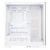 ABYSM DANUBE SAVA H500 WHITE CAJA TORRE ATX, ITX, MICRO ATX - LATERAL Y FRONTAL CRISTAL TEMPLADO - 3.5 Y 2.5 - USB-A, USB-C Y AUDIO - 4 VENTILADORES ARGB INSTALADOS - SOPORTA REFRIGERACION LIQUIDA