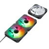 ABYSM GAMING ARCLIGHT 2.0 ARGB BLACK PACK DE 3 VENTILADORES 120MM CON ILUMINACION ARGB - VELOCIDAD MAX. 1500RPM - CONEXION EN SERIE