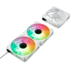 ABYSM GAMING ARCLIGHT 2.0 ARGB WHITE PACK DE 3 VENTILADORES 120MM CON ILUMINACION ARGB - VELOCIDAD MAX. 1500RPM - CONEXION EN SERIE