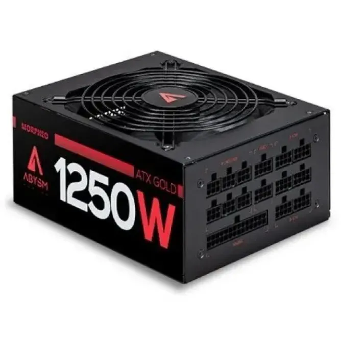 ABYSM GAMING MORPHEO FUENTE DE ALIMENTACION 80 PLUS GOLD MODULAR 1250W ATX - PFC ACTIVO - VENTILADOR 140MM
