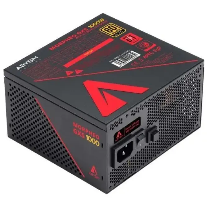 ABYSM GAMING MORPHEO GX5 1000W FUENTE DE ALIMENTACION 80 PLUS GOLD FULL MODULAR 1000W ATX - VENTILADOR 120MM