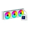 ABYSM OCEANIC LCD 360 ARGB KIT DE REFRIGERACION LIQUIDA - 3 VENTILADORES DE 120MM - ILUMINACION ARGB - PANTALLA LCD 2.8 - BOMBA 2500RPM - TUBOS DE 380MM - COLOR BLANCO - FORMATO BULK