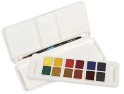 ACUARELA DALER ROWNEY AQUAFINE TRAVEL SET CON PINCEL CAJA DE 12 COLORES SURTIDOS