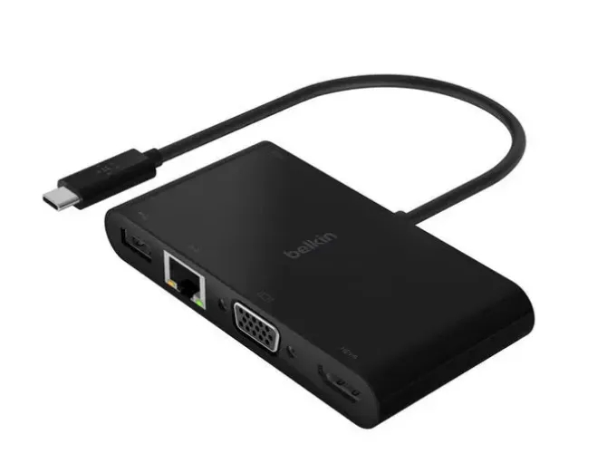 ADAPTADOR BELKIN MULTIMEDIA + CARGA USB-C