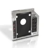 AISENS ADAPTADOR DISCO DURO DE 7.0 MM PARA UNIDAD OPTICA PORTATIL DE 9.5 MM - INSTALAR UN SEGUNDO DISCO DURO 2.5 O SSD EN UN PORTATIL - COLOR PLATA
