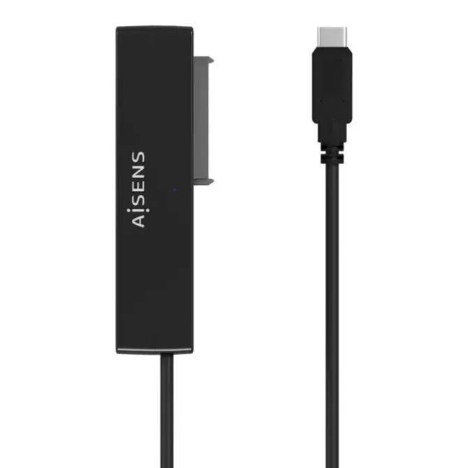AISENS ADAPTADOR SATA A USB-C USB 3.0/USB3.1 GEN1 PARA DISCOS DUROS 2.5?? Y 3.5?? CON ALIMENTADOR - COLOR NEGRO