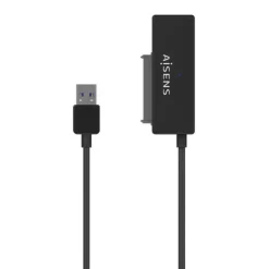 AISENS ADAPTADOR SATA A USB-A USB 3.0/USB3.1 GEN1 PARA DISCOS DUROS 2.5? Y 3.5? CON ALIMENTADOR - COLOR NEGRO
