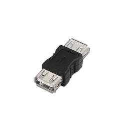 AISENS ADAPTADOR USB 2.0 - TIPO A HEMBRA-A HEMBRA PARA UNIR DOS CABLES DE USB - COLOR NEGRO