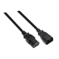 AISENS CABLE ALIMENTACION CPU - C13/H-C14/M - 1.5M - 100% COBRE PURO AWG18 - COLOR NEGRO